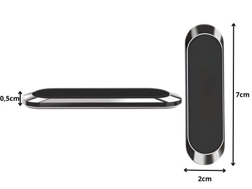 Mágneses autós telefontartó öntapadós erős 2x mágneses pánt