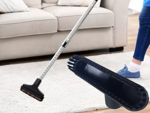 porszívó fej, visszahúzható sörtékkel