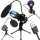Stúdió mikrofon usb rgb állvány számítógépes stream játékhoz kardioid