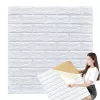 Falpanelek 3d tégla fehér tapéta öntapadós dekoratív hab 70X77cm fehér