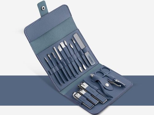Körömápoló szetek manikűr pedikűr szerszámtáska körmövágó 16 darab