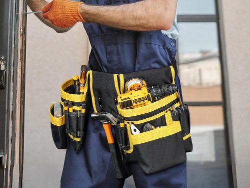 Multifunkciós szerszámöv 22 zseb kalapácstartó