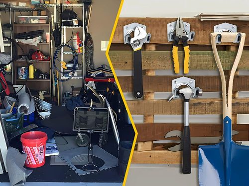 Fali kampók szerszámtartók 20db fém készlet csavarokkal