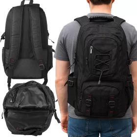   Hátizsák 35l fekete utazás túrázás trekking erős tartós