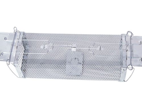 Humánus patkánycsapda nagy fém ketrec xxl 41x14,4x11cm