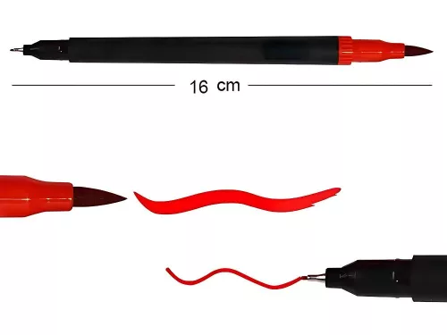 Set de markere acuarelă cu 100 de culori, față-verso + cutie