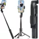 Selfie stick telefontartó tripod bluetooth távirányító 90 cm