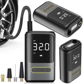   elektromos pumpa kerékpárokhoz és autókhoz kompresszoros 10 bar lcd lámpával