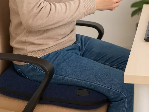 Fűthető üléspárna vibrációs masszázzsal fotelekhez és székekhez