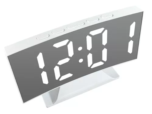 Elektronikus digitális led óra ébresztőóra hőmérő álló tükrök usb memória