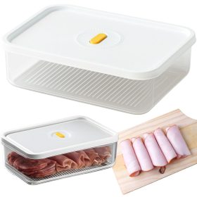   Fedéllel ellátott élelmiszer-tároló légzáró konyhai tároló 1,4 l 1400 ml