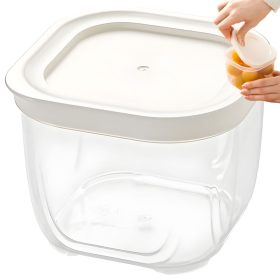   Fedéllel ellátott élelmiszer-tároló légzáró konyhai tároló 500 ml 0,5 l