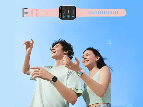 Okosóra női férfi gumiszíj sport Bluetooth hívások fekete