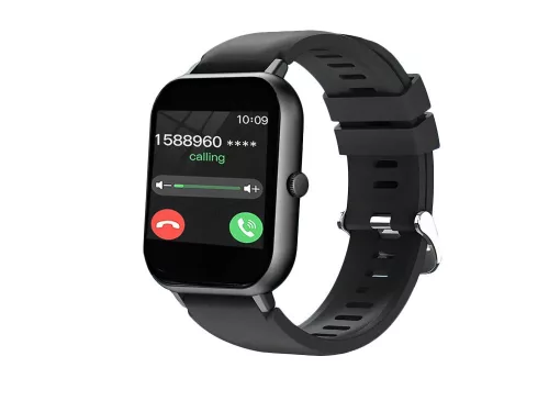 Okosóra női férfi gumiszíj sport Bluetooth hívások fekete