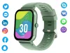 Okosóra női férfi gumiszíj sport Bluetooth hívások zöld