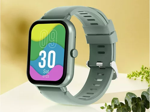 Okosóra női férfi gumiszíj sport Bluetooth hívások zöld