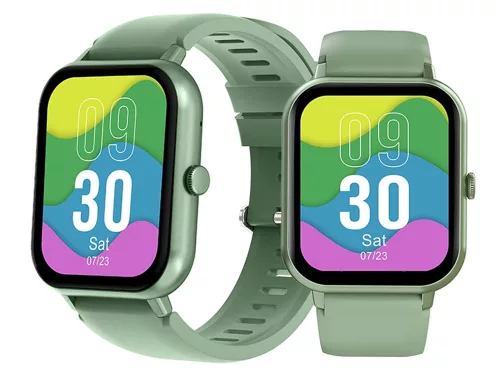Okosóra női férfi gumiszíj sport Bluetooth hívások zöld