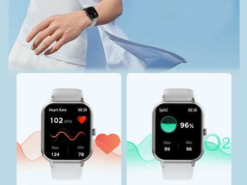 Okosóra női férfi gumiszíj sport Bluetooth hívások szürke