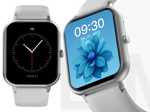 Okosóra női férfi gumiszíj sport Bluetooth hívások szürke