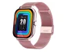 Okosóra női férfi gumiszíj sport Bluetooth hívások rózsaszín