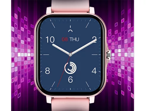 Okosóra női férfi gumiszíj sport Bluetooth hívások rózsaszín