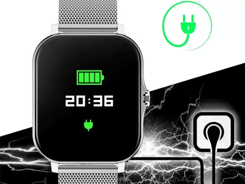 Okosóra női férfi gumiszíj sport Bluetooth hívások szürke