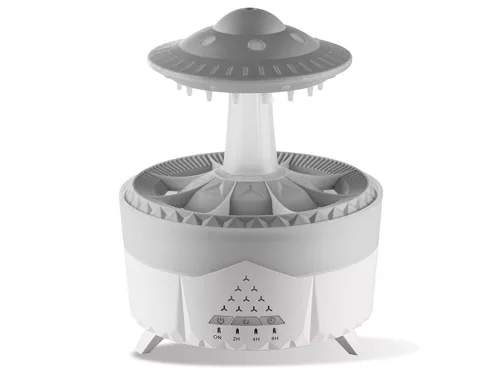 Légnedvesítő illatdiffúzor ufo alakú led lámpa távirányítóval