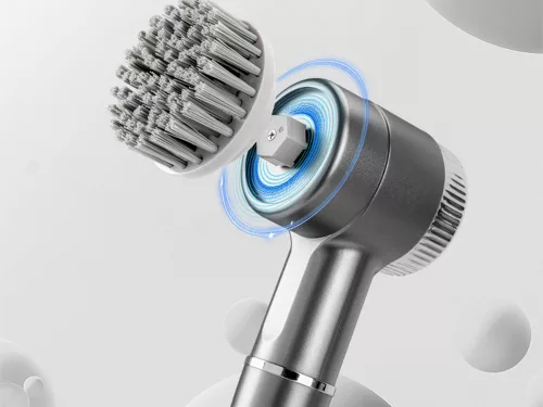 Elektromos forgó kefe a konyha tisztításához, vezeték nélküli, 5 az 1-ben szürke