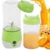 Hordozható usb végzetlen smoothie blender csésze koktél tároló zöld