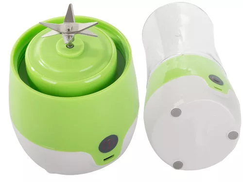Hordozható usb végzetlen smoothie blender csésze koktél tároló zöld