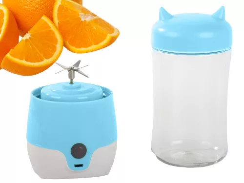 Hordozható usb végzetlen smoothie blender csésze koktél tároló kék