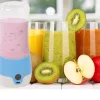 Hordozható usb végzetlen smoothie blender csésze koktél tároló kék