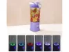 Hordozható USB-s, vezeték nélküli smoothie-keverő, jégdaráló, lila
