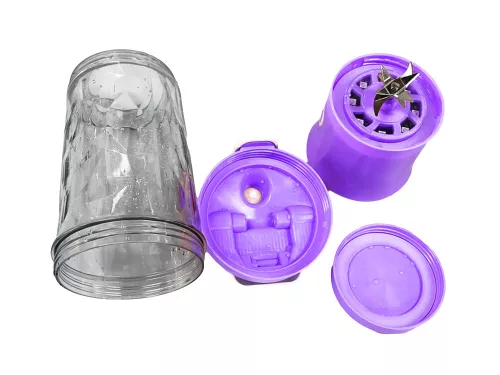 Hordozható USB-s, vezeték nélküli smoothie-keverő, jégdaráló, lila