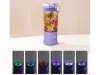 Hordozható USB-s, vezeték nélküli smoothie-keverő, jégdaráló, lila