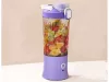 Hordozható USB-s, vezeték nélküli smoothie-keverő, jégdaráló, lila