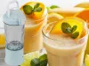 Hordozható USB-s, vezeték nélküli smoothie-keverő, jégaprító, kék