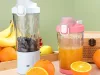 Hordozható USB-s, vezeték nélküli smoothie-keverő, jégaprító, kék