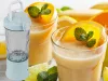 Hordozható USB-s, vezeték nélküli smoothie-keverő, jégaprító, kék