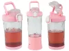 Hordozható USB-s, vezeték nélküli smoothie-keverő, jégaprító, rózsaszín