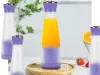 Hordozható USB-s, vezeték nélküli smoothie-keverő, turmixgép lila