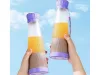 Hordozható USB-s, vezeték nélküli smoothie-keverő, turmixgép lila