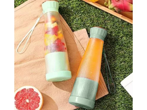 Hordozható USB-s, vezeték nélküli smoothie-keverő, turmixgép zöld