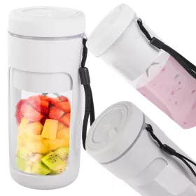   Hordozható USB-smoothie-keverő, vezeték nélküli jégaprító, pánttal narancs