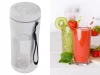 Hordozható USB-smoothie-keverő, vezeték nélküli jégaprító, pánttal narancs