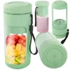 Hordozható USB-smoothie-keverő, vezeték nélküli jégaprító, pánttal zöld