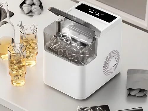 Automatikus jégkockagép, gyors hűtés, spatulával