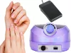 Mașină de găurit manichiură pedichiură 80 w profesională puternică + 6 capete de găurit violet