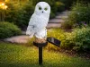 SOLAR LED OWL KERTI LÁMPA NAGY KERTI LÁMPA KERTI DEKORÁCIÓ