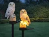 SOLAR LED OWL KERTI LÁMPA NAGY KERTI LÁMPA KERTI DEKORÁCIÓ